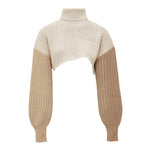 Abigail Cropped Knit Sweater - Unravelled Collection